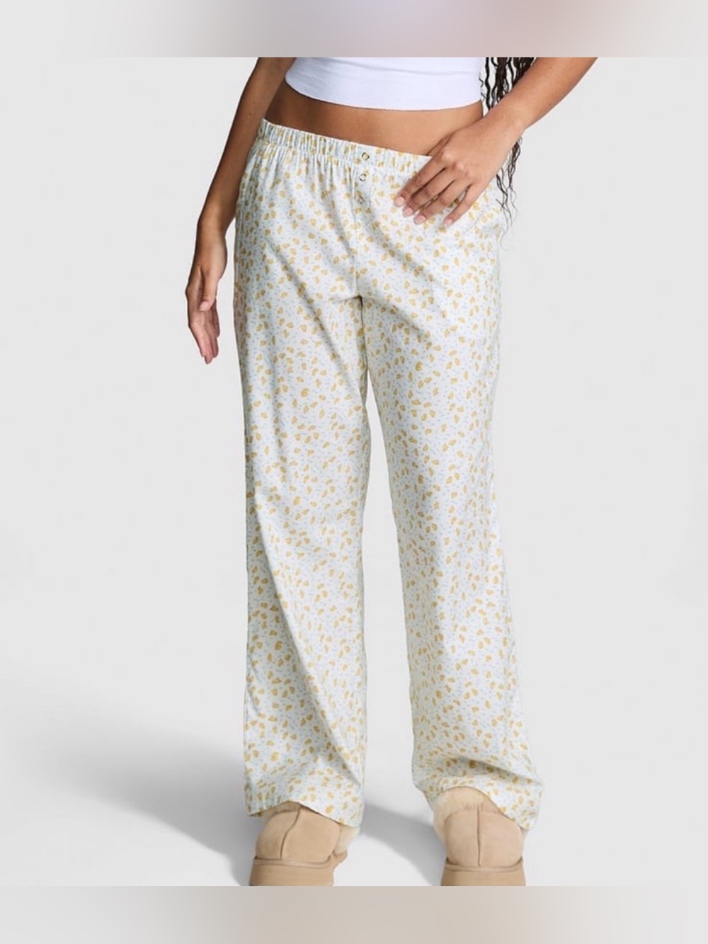 PINK by Frankies Bikinis Sleep Pants in Baby Chick Print size XL